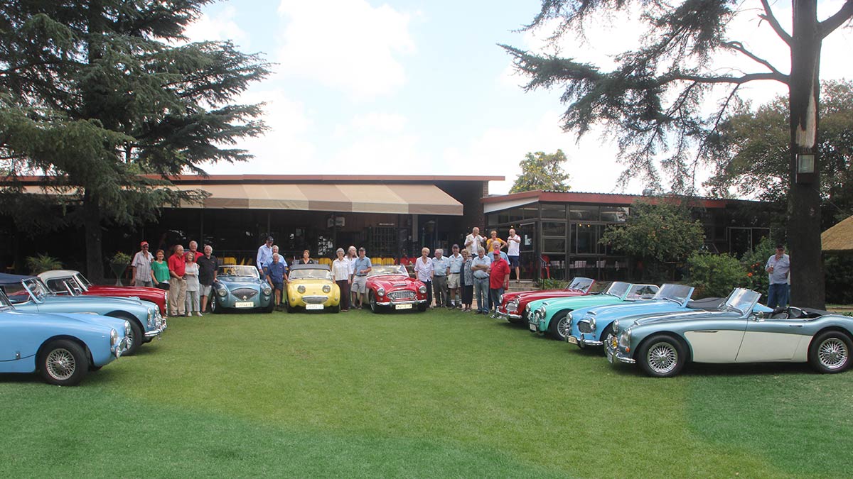 Austin Healey National Tour Garden Route 2020 event.