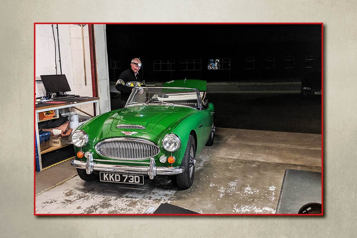 Steve Ormerod and his Austin Healey