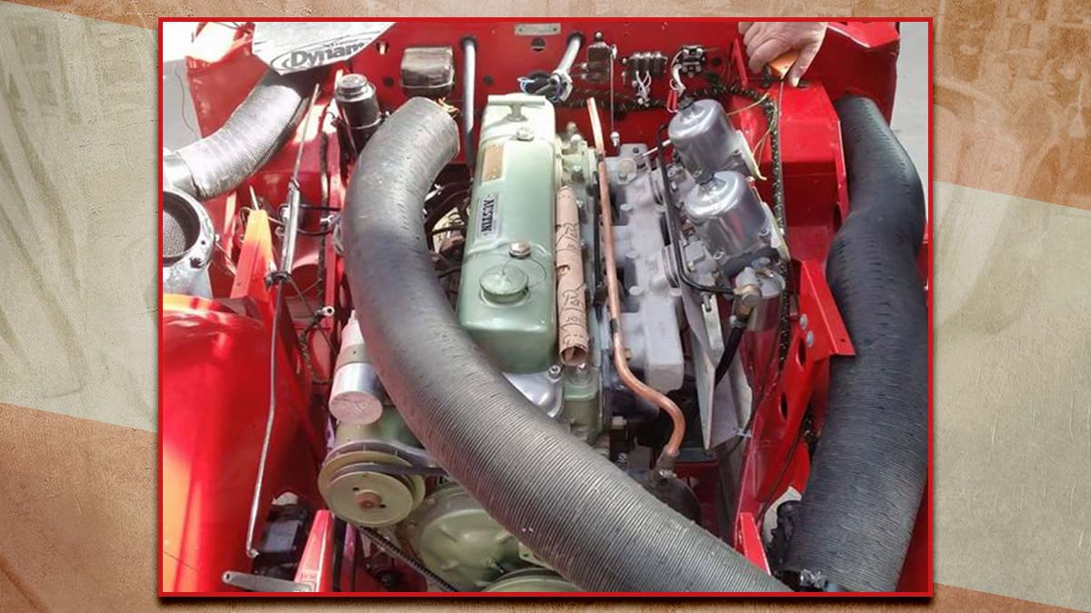 Restored Austin Healey 100/6 engine.