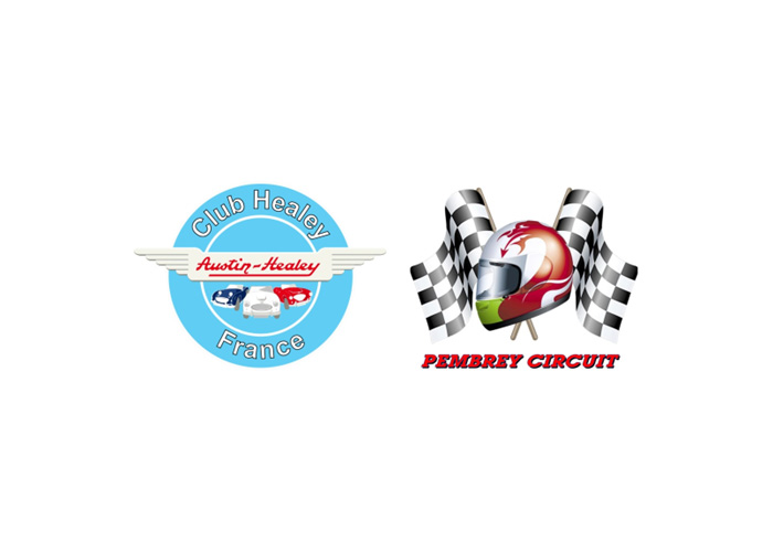 Club Healey France Track Day 2026 at Pembrey Circuit logos