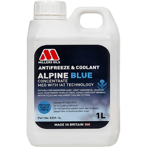 Alpine Blue antifreeze concentrate for Austin Healey cooling systems