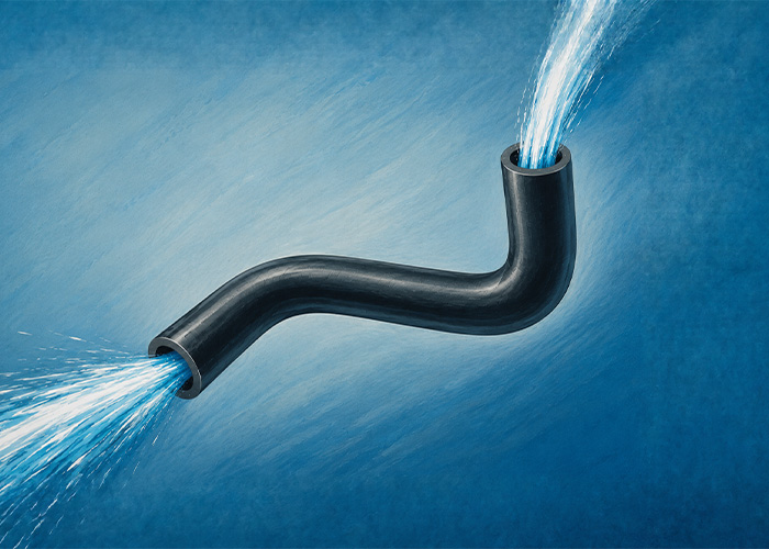 Austin Healey cooling hoses and coolant pipes for leak and pressure checks