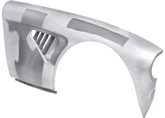 Big Healey BN4-BJ8 vented aluminium front wings for engine bay airflow