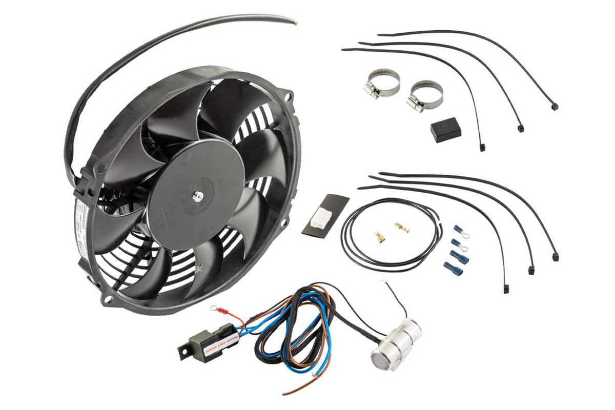 Revotec fan fitting kit for Austin Healey Sprite and MG Midget cooling applications