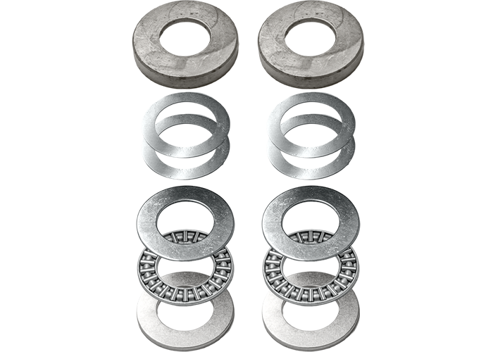 Austin Healey Big Healey front suspension top trunnion bearing kit replacing thrust washers