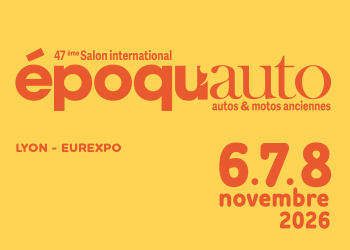 Epoqu'Auto 2026 classic car and motorcycle show in Lyon