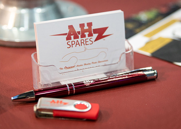 A H Spares business card