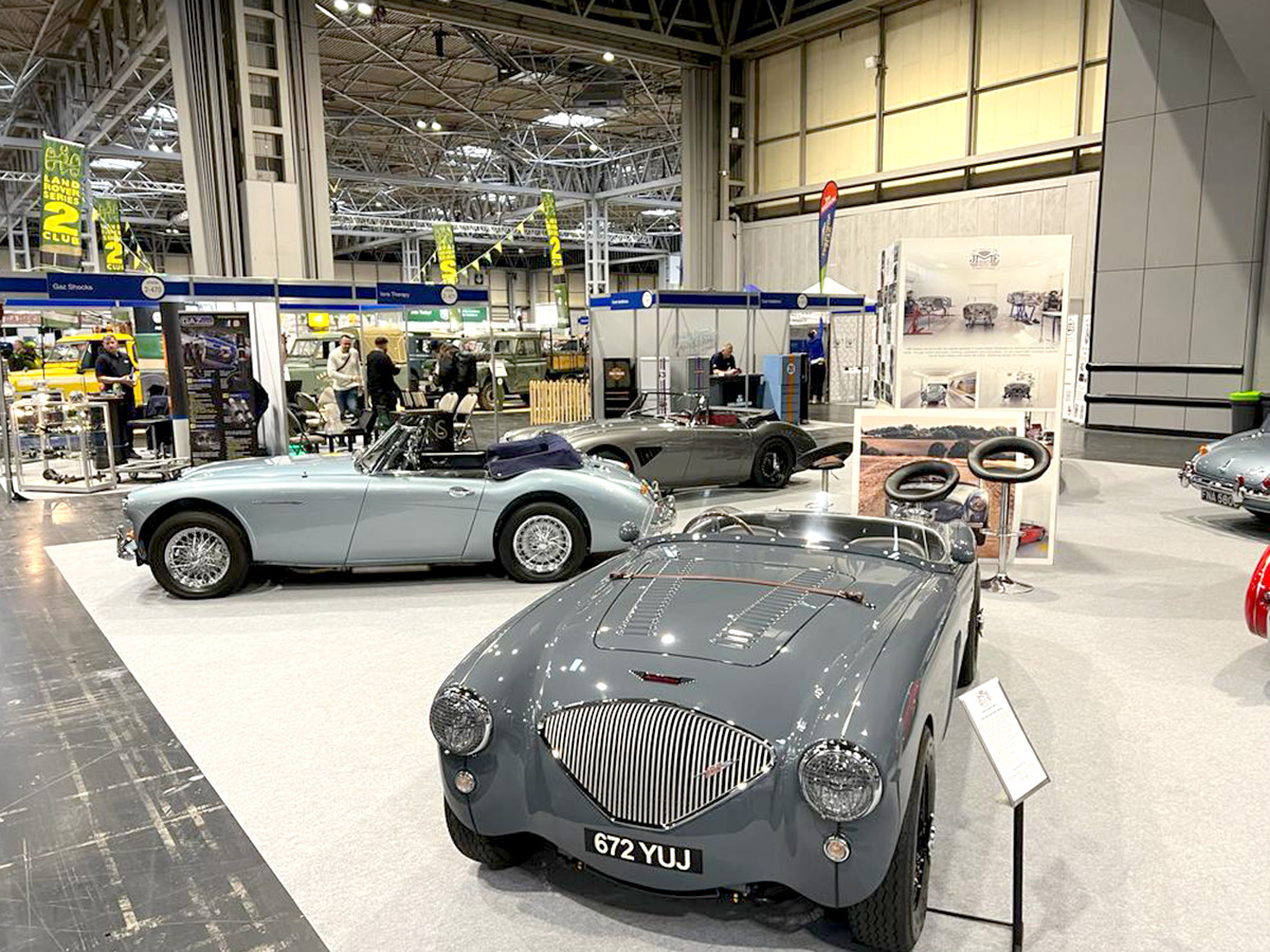 JME Healeys at the Classic Motor Show 2023