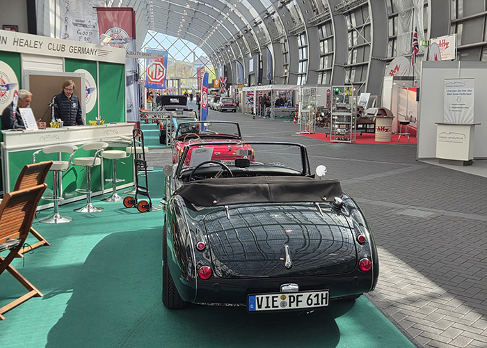 Austin Healey Club Germany across from A H Spares stand at Essen.