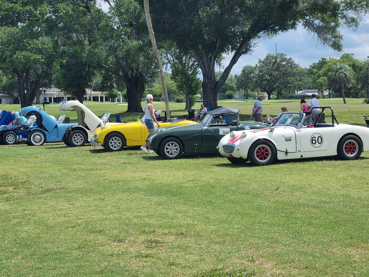 Bugeye Sprites lined up at Conclave 2023