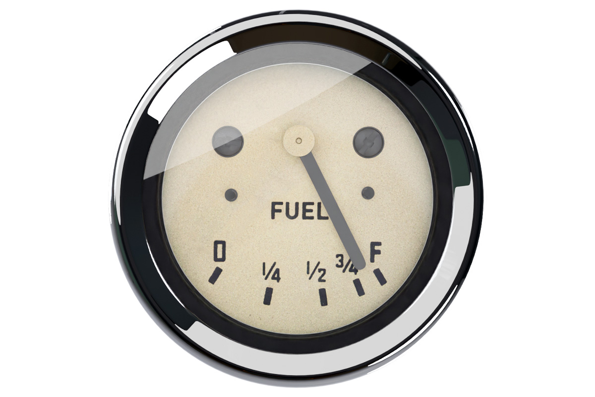 Austin Healey 100 fuel gauge