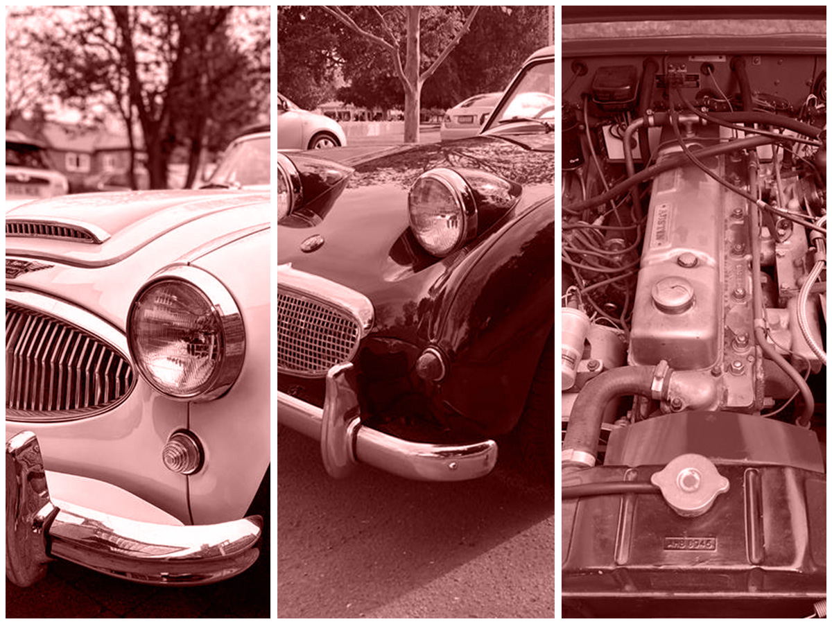 Austin Healey collage