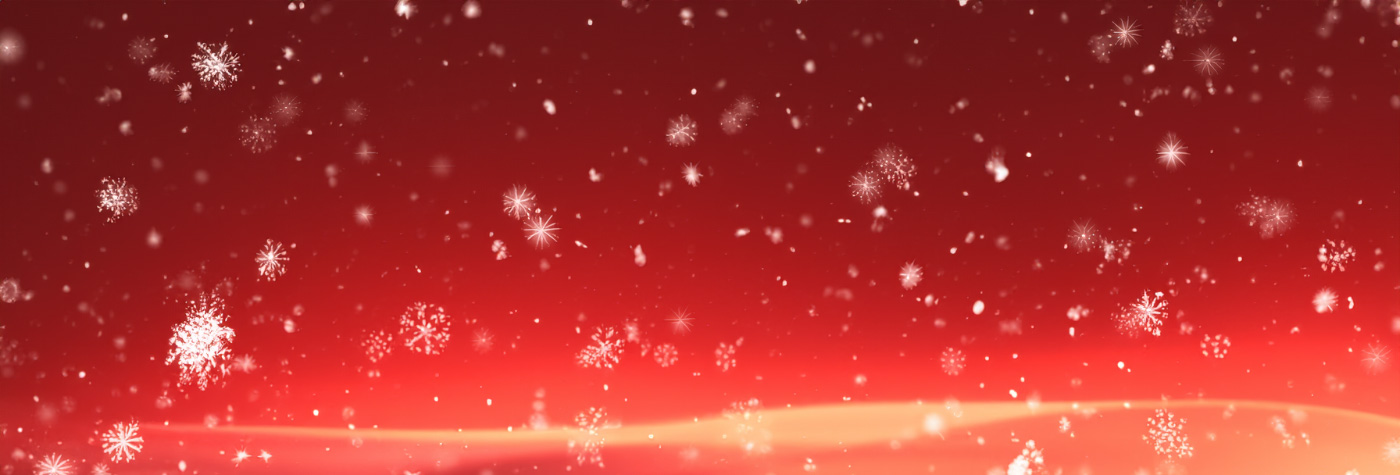 snow texture against a red background