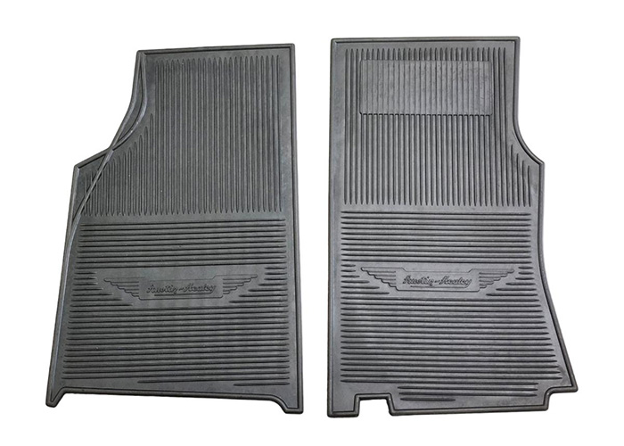 Rubber Floor Mat Set with Austin Healey Crest