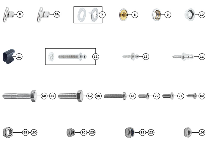 Part of the new fasteners section
