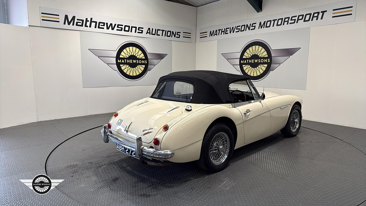 1965 Austin Healey 3000 Mk3 listed as Lot 112 at Mathewsons auction