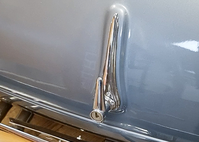 Austin Healey boot lock on an Austin Healey BT7