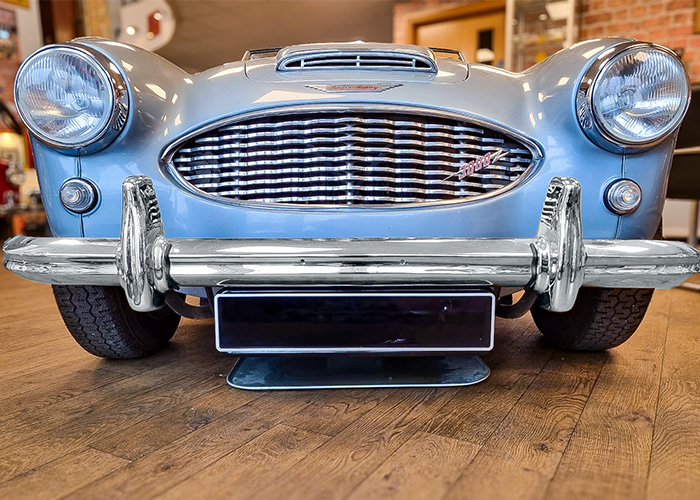 Bumper and over-riders on an Austin Healey 3000