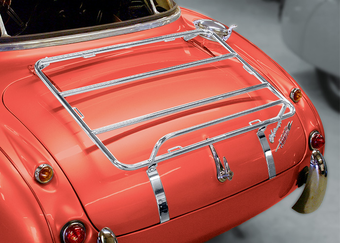 CapeSport luggage rack on an Austin Healey 3000