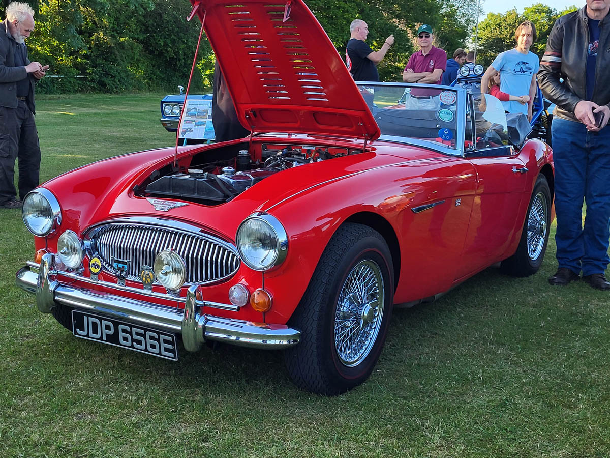 Austin Healey 3000 MK2 with bonnet up