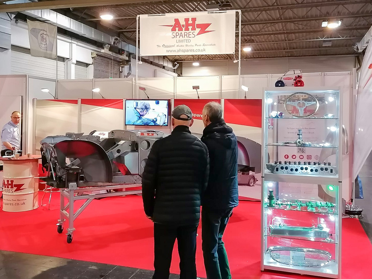 A H Spares exhibition in Hall 2 Stand 257 at the Techno Classica Essen 2023 event