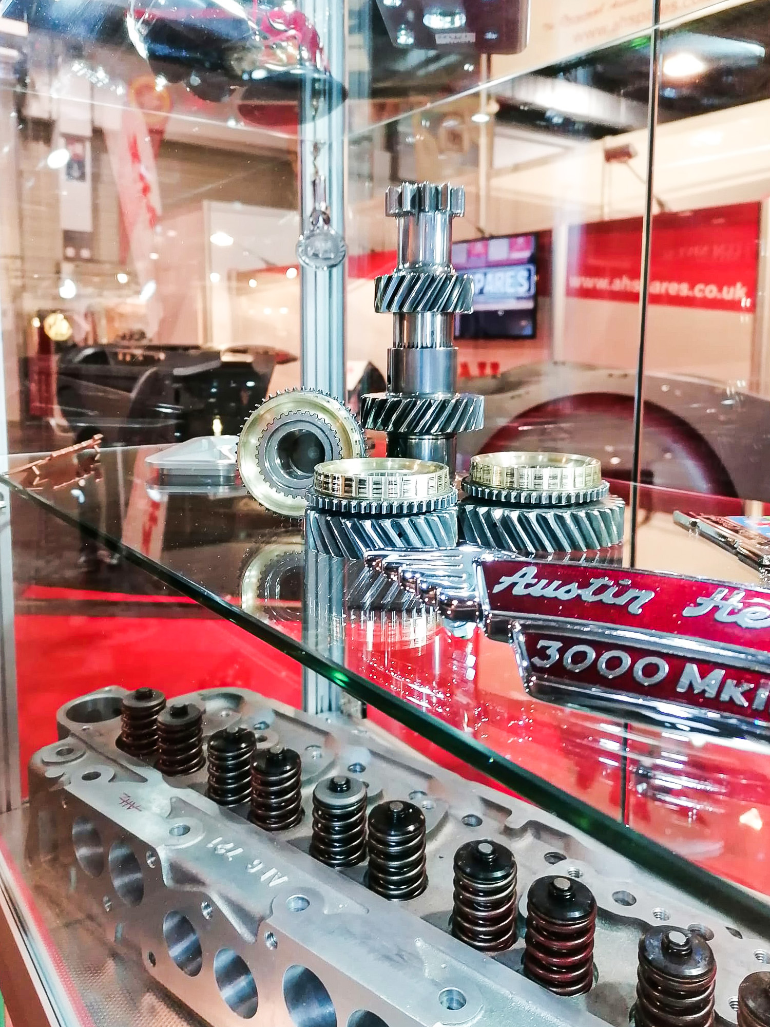 Austin Healey BN1 gear set on display
