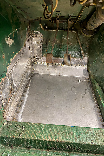 Repaired driver's footwell in Cari Kalapis' 1969 Austin Healey Sprite MkIV