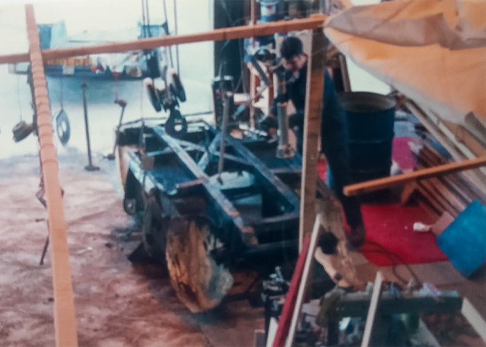 Graham Foster's Austin Healey 100/4 during restoration work