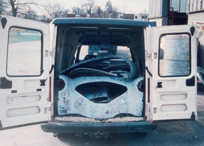 Graham Foster's Austin Healey 100/4 during reassembly after restoration work