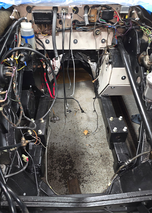 Austin Healey 3000 rebuilt 6-cylinder engine before installation