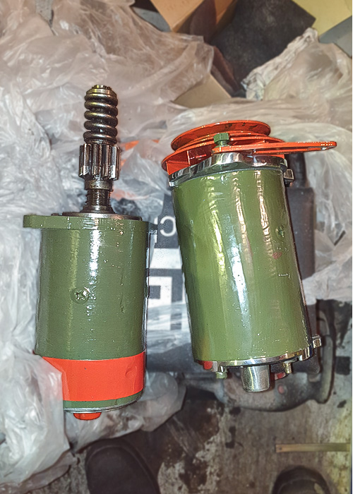 Austin Healey 100/6 electrical component during restoration work