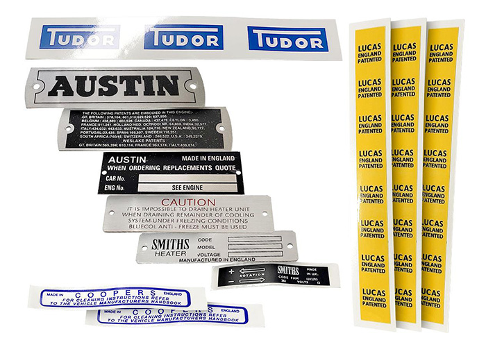 Austin Healey Sprite MK1 decal set